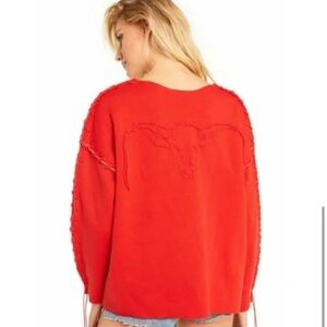 Wildfox Longhorn Montana Whipstitch Pullover